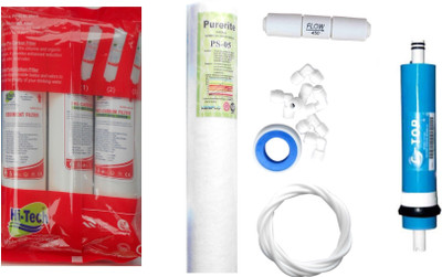 Bluenova 1 Year RO service Kit with Hi-Tech Inline set, C-TOP 80 GPD membrane, Spun and Other Accessories Solid Filter Cartridge(5, Pack of 7)
Bluenova 1 Year RO service Kit with Hi-Tech Inline set, C-TOP 80 GPD membrane, Spun and Other Accessories Solid Filter Cartridge(5, Pack of 7)