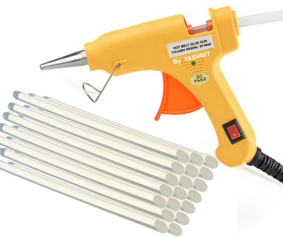 Yashmit Orange 20 Watt on off Switch with 19 Hot Melt Sticks Standard Temperature Corded Glue Gun(7 mm)
Yashmit Orange 20 Watt on off Switch with 19 Hot Melt Sticks Standard Temperature Corded Glue Gun(7 mm)