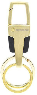 Shubheksha Omuda Double-Ring Locking 3677 Golden Key Chain