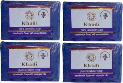 Khadi Herbal LAVENDER SOAP-PACK OF 4(500 g, Pack of 4)