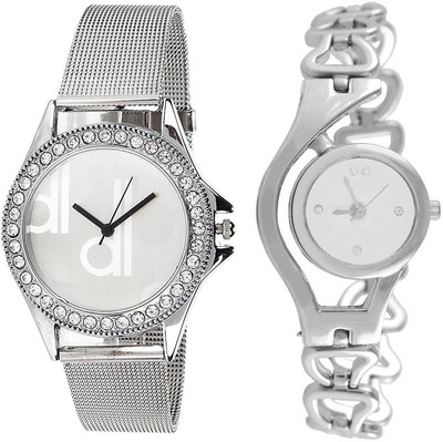 blutech dk silver+silver jali stylish combo for womens and girls Watch - For Girls
blutech dk silver+silver jali stylish combo for womens and girls Watch - For Girls