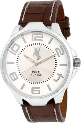 POLO HUNTER Silver Strap Knot Rider Watch - For Men