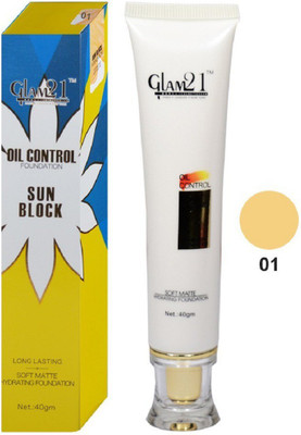Glam 21 OIL CONTROL SUN BLOCK SOFT MATTE HYDRATING (White Pearl(1)) Foundation(White Pearl, 40 g)
Glam 21 OIL CONTROL SUN BLOCK SOFT MATTE HYDRATING (White Pearl(1)) Foundation(White Pearl, 40 g)