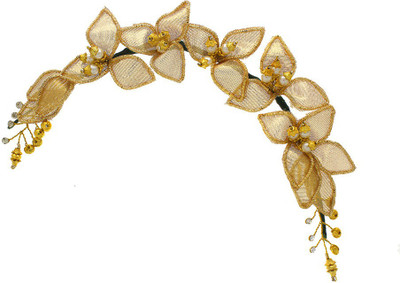 Anuradha Art Jewellery French Roll Braid Extension(Gold)