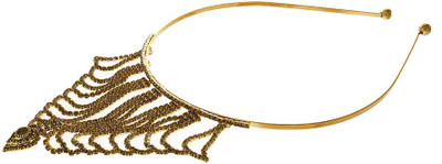 Anuradha Art Jewellery Hair Band Hair Band(Gold)
