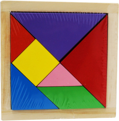 Muren Wooden Tangram Brain Puzzle(7 Pieces)