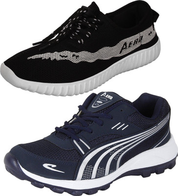 Aero 02 Pair Combo Power Play Running and Canvas Sneakers Sneakers For Men(Blue, Silver, Black
Aero 02 Pair Combo Power Play Running and Canvas Sneakers Sneakers For Men(Blue, Silver, Black