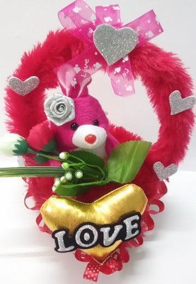 Aparshi Valentine gift for girls BKT05_2 - 32 cm(Red)