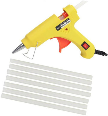 Glun Yellow Super mini 20W On Off Switch And Indicator With 8 Hot Melt Glue Sticks Standard Temperature Corded Glue Gun(7 mm)
Glun Yellow Super mini 20W On Off Switch And Indicator With 8 Hot Melt Glue Sticks Standard Temperature Corded Glue Gun(7 mm)