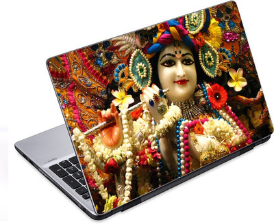 ezyPRNT Bhagwan Krishna (14 to 14.9 inch) Vinyl Laptop Decal 14