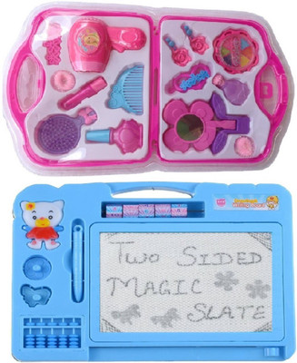 New Pinch combo of kids drawing, writing Double Side Magic Slate with Fashion Beauty Set
New Pinch combo of kids drawing, writing Double Side Magic Slate with Fashion Beauty Set
