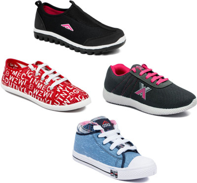 Asian Women Casual & Running Shoes Combo Pack of 4 Casuals For Women(Multicolor
Asian Women Casual & Running Shoes Combo Pack of 4 Casuals For Women(Multicolor