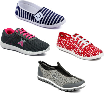 Asian Women Casual & Running Shoes Combo Pack of 4 Walking Shoes For Women(Multicolor
Asian Women Casual & Running Shoes Combo Pack of 4 Walking Shoes For Women(Multicolor