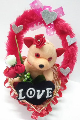 Aparshi Special teddybear love heart showpiece for valentine day BKT17_2 - 32 cm(Red)
Aparshi Special teddybear love heart showpiece for valentine day BKT17_2 - 32 cm(Red)