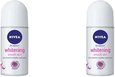 Nivea Whitening Smooth Skin Deodorant Roll-On Deodorant Roll-on - For Women(50 ml, Pack of 2)
Nivea Whitening Smooth Skin Deodorant Roll-On Deodorant Roll-on - For Women(50 ml, Pack of 2)