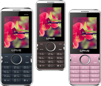 Gfive WP89 Pack of Three Mobiles(Blue $$ Green, Rose Gold, Coffee)