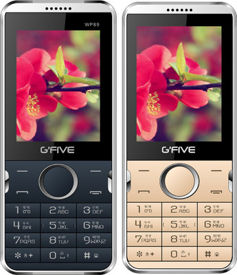 Gfive WP89 Combo of Two Mobile(Blue $$ Orange, Champagne Gold)