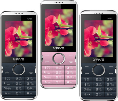 Gfive WP89 Pack of Three Mobiles(Blue $$ Orange, Blue $$ Green, Rose Gold)