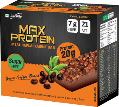 RiteBite Protein Bars(420 g, Green Coffee Beans)