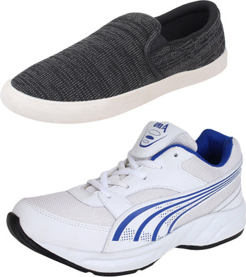 Aero 02 Pair Combo Power Play Running and Canvas Running Shoes For Men(Black, White, Blue
Aero 02 Pair Combo Power Play Running and Canvas Running Shoes For Men(Black, White, Blue