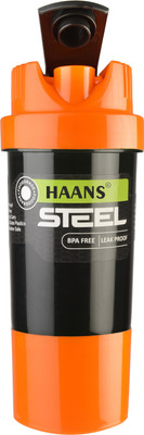 HAANS Steel Shaker 400 ml Shaker(Pack of 1, Steel/Chrome, Orange), Steel & orange
HAANS Steel Shaker 400 ml Shaker(Pack of 1, Steel/Chrome, Orange), Steel & orange
