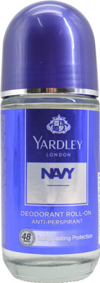 Yardley London Navy Anti-Perspirant Deodorant Roll-On - 50ml Deodorant Roll-on - For Men & Women(50 ml)
Yardley London Navy Anti-Perspirant Deodorant Roll-On - 50ml Deodorant Roll-on - For Men & Women(50 ml)