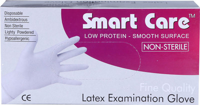 Smart Care Examination Gloves Powdered Extra Small Pack of 100 Pcs Latex Examination Gloves(Pack of 100)
Smart Care Examination Gloves Powdered Extra Small Pack of 100 Pcs Latex Examination Gloves(Pack of 100)