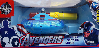 Three Mask Remote Control Avengers Super Power Hero, Stunt 360 degree Spin with Music(Multicolor)
Three Mask Remote Control Avengers Super Power Hero, Stunt 360 degree Spin with Music(Multicolor)