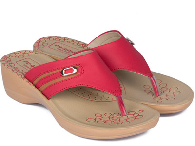 Asian Women Red Flats