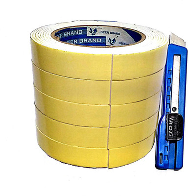 SelectionWorld Double Sided Handheld Manual Double Sided Foam Tapes (Set Of 5 With Paper Knife) (Manual)(Set of 5, Yellow)
SelectionWorld Double Sided Handheld Manual Double Sided Foam Tapes (Set Of 5 With Paper Knife) (Manual)(Set of 5, Yellow)