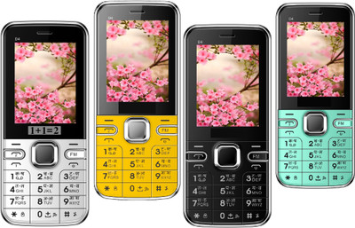 1+1=2 D4 Pack of Four Mobiles(White $$ Yellow $$ Black $$ Blue)