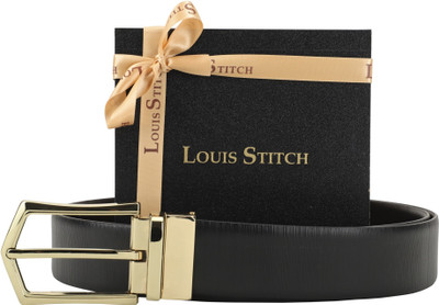LOUIS STITCH Men Formal Black Genuine Leather Reversible Belt, Reversible black and brown
LOUIS STITCH Men Formal Black Genuine Leather Reversible Belt, Reversible black and brown
