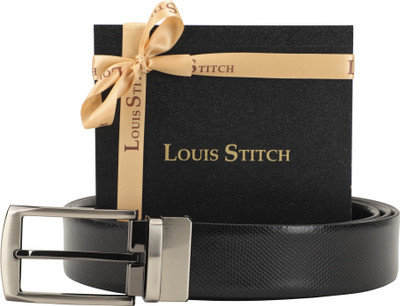 LOUIS STITCH Men Formal Black Genuine Leather Reversible Belt, Reversible black and brown
LOUIS STITCH Men Formal Black Genuine Leather Reversible Belt, Reversible black and brown