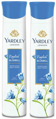 Yardley London Two Englsih Bluebell Deodorant Combo for Women Body Spray - For Women(300 ml, Pack of 2)
Yardley London Two Englsih Bluebell Deodorant Combo for Women Body Spray - For Women(300 ml, Pack of 2)