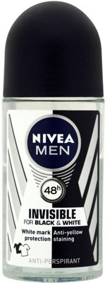 Nivea Men Invisible For Black & White Original Anti-Perspirant - 50ml Deodorant Roll-on - For Men(50 ml)
Nivea Men Invisible For Black & White Original Anti-Perspirant - 50ml Deodorant Roll-on - For Men(50 ml)