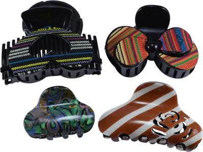 Saamarth Impex Claw Hair Clips, Medium Size, Big Size, Assorted Colors, MultiPack Set Of 4 Hair Claw(Multicolor) 
Saamarth Impex Claw Hair Clips, Medium Size, Big Size, Assorted Colors, MultiPack Set Of 4 Hair Claw(Multicolor)