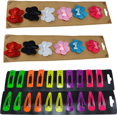 Saamarth Impex Snap Clip/Hairpin For Girls With Flower Bow Pack of 5 Set Hair Accessories Multicolor-46 Piece Set Hair Clip(Multicolor)
Saamarth Impex Snap Clip/Hairpin For Girls With Flower Bow Pack of 5 Set Hair Accessories Multicolor-46 Piece Set Hair Clip(Multicolor)