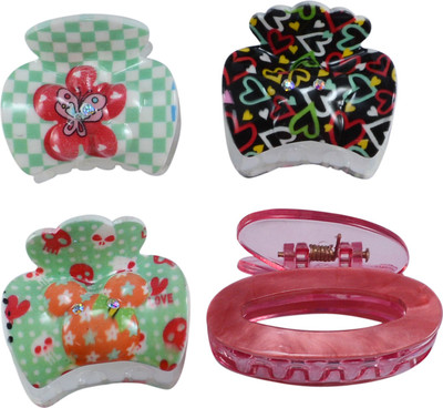 Saamarth Impex Designer Multi-Colour Plastic Hair Clutchers/ Hair Clips for Girls and Women (Combo of 4 Hair Claws) Hair Claw(Multicolor)
Saamarth Impex Designer Multi-Colour Plastic Hair Clutchers/ Hair Clips for Girls and Women (Combo of 4 Hair Claws) Hair Claw(Multicolor)