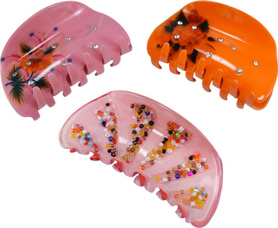 Saamarth Impex Printed Multi Color With Beads Decorated Jaw hair Claw Clip-3 Piece Set Hair Claw(Multicolor)
Saamarth Impex Printed Multi Color With Beads Decorated Jaw hair Claw Clip-3 Piece Set Hair Claw(Multicolor)