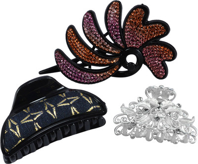 Saamarth Impex New Design Fashion Rhinestone Beaded Hair Claw Clips Headwear Accessories For Women Girls Hair Jewelry-3 Piece Set Hair Claw(Multicolor)
Saamarth Impex New Design Fashion Rhinestone Beaded Hair Claw Clips Headwear Accessories For Women Girls Hair Jewelry-3 Piece Set Hair Claw(Multicolor)