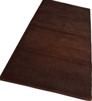 G S COLLECTIONS Cotton Yoga and Exercise Mat(Brown
