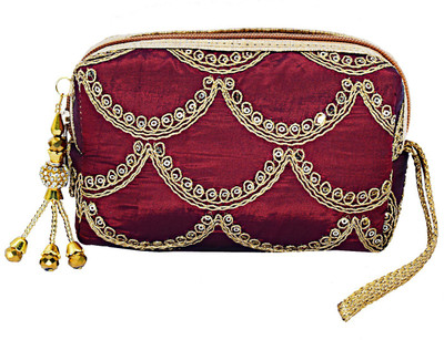 Bagaholics Ethnic Raw silk Multipurpose Pouch Girls hand Clutch Hand Pouch with Embroidery Pouch(Maroon)
Bagaholics Ethnic Raw silk Multipurpose Pouch Girls hand Clutch Hand Pouch with Embroidery Pouch(Maroon)