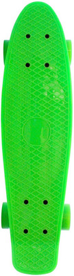 Iris Plastic Skateboard with Textured Surface 4.8 inch x 16.4 inch Skateboard(Green, Pack of 1)