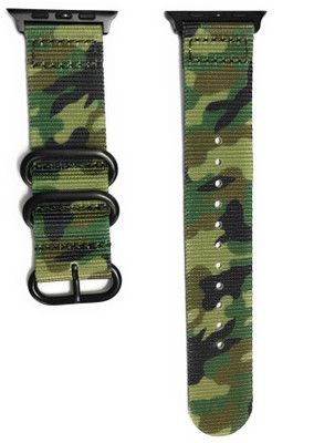 Comfituck Premium Nato/Zulu 3-ring Smart Watch Strap(Green, Black, Blue), Camouflage military pattern
Comfituck Premium Nato/Zulu 3-ring Smart Watch Strap(Green, Black, Blue), Camouflage military pattern