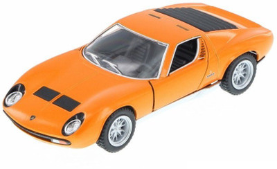Kinsmart 5" 1:34 Scale 1971 Lamborghini Miura P400 SV Die-Cast Model Car from Flying Toyszer(Orange)
Kinsmart 5" 1:34 Scale 1971 Lamborghini Miura P400 SV Die-Cast Model Car from Flying Toyszer(Orange)