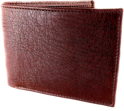 DJ Men Maroon Genuine Leather Wallet(4 Card Slots)