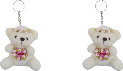 Shubheksha Combo of 2 Cute Teddy Bear Love Key Chain