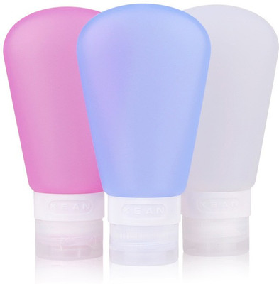 BANQLYN 3pcs Silicone Travel Bottles Set 60 L Gel Dispenser(Multicolor)