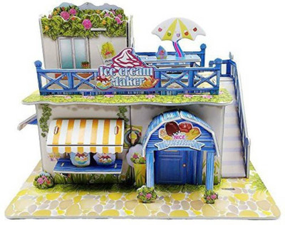 Balaji 3D Puzzle House (Ice Cream Shop)(73 Pieces)