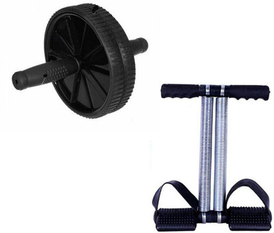 Instafit Ab Wheel Roller With Double Spring Tummy Trimmer Home Gym Kit